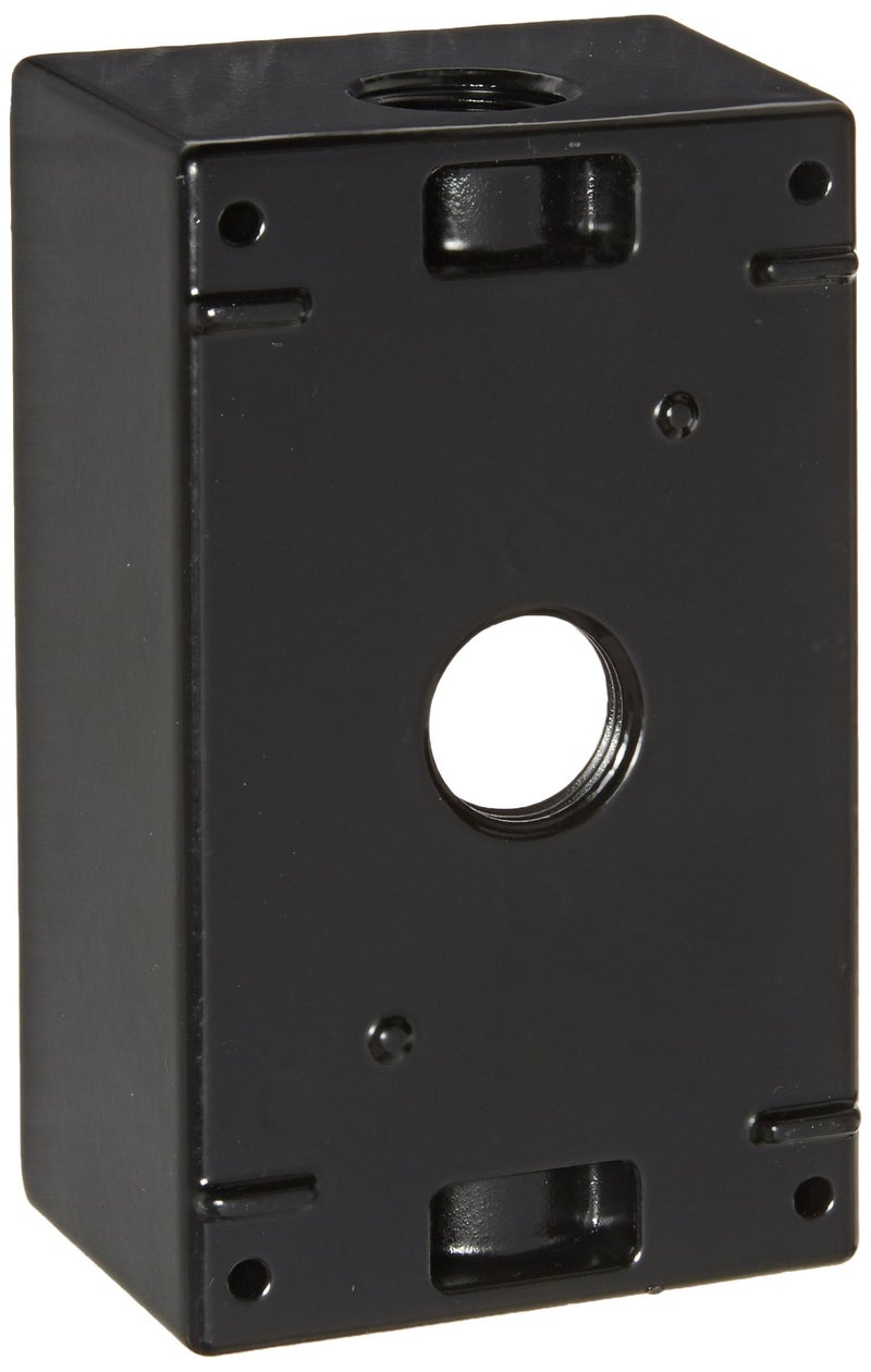 RAB Lighting RAB B3B Weatherproof Outlet Box, Black